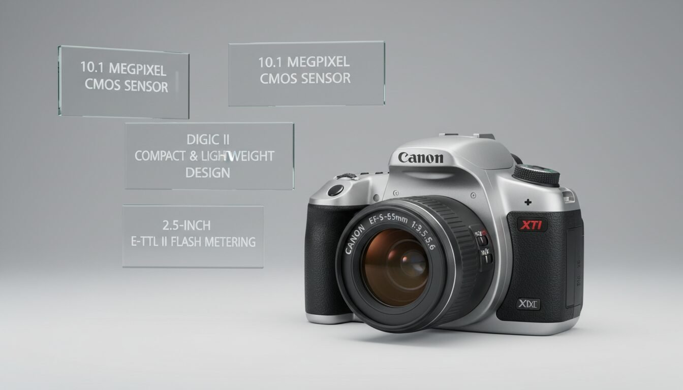 Key Specifications of the Canon Digital Rebel XTi - camera canon digital rebel xti | Emin Media
