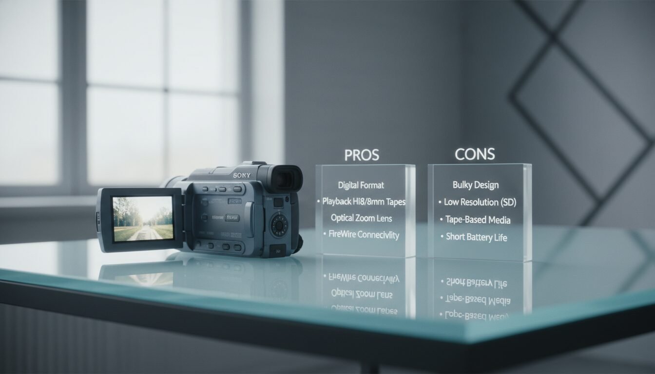 Pros and Cons - camera sony digital 8 handycam | Emin Media