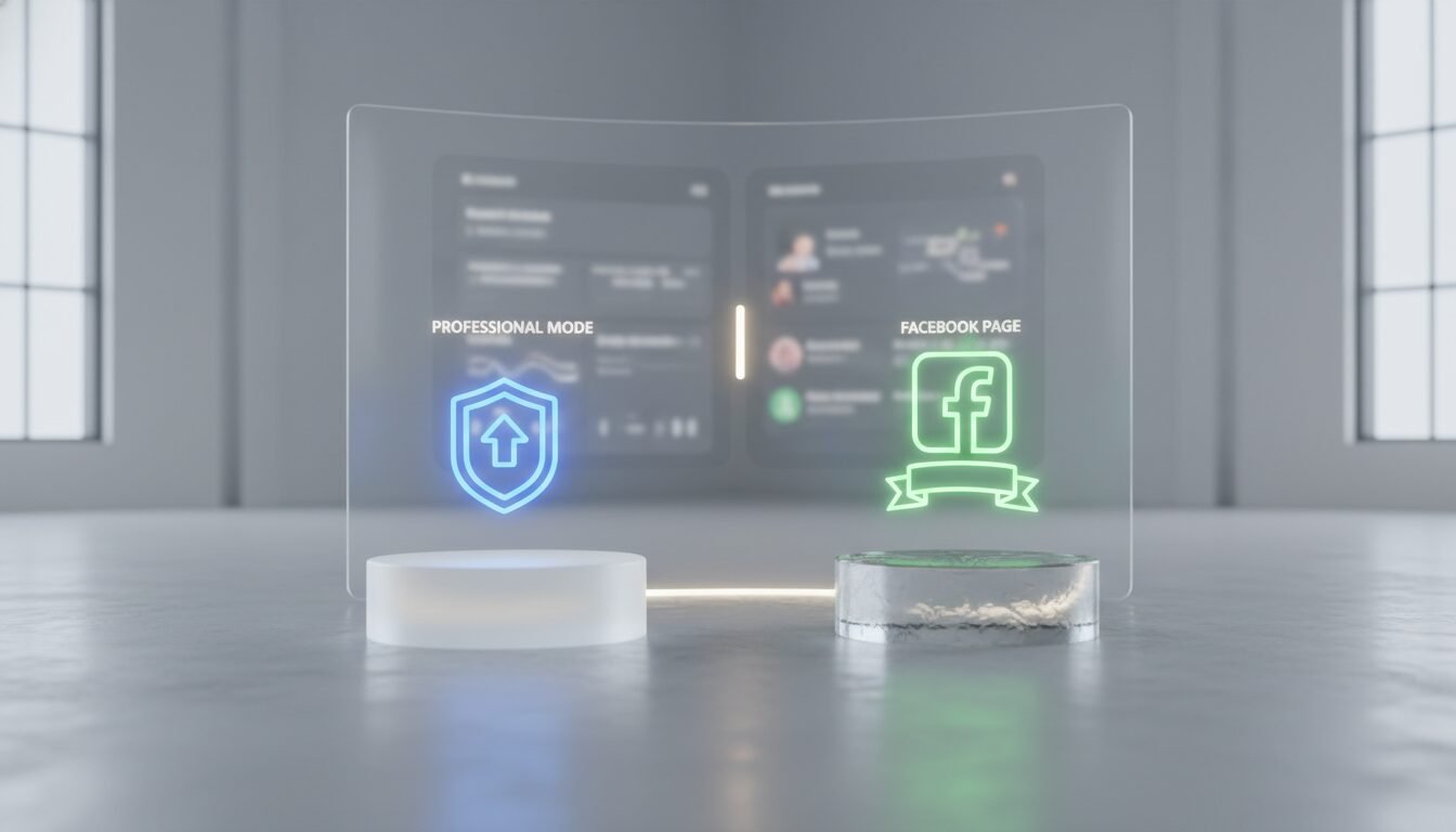 Professional Mode vs. Facebook Page: Choosing Your Presence - digital creator facebook | Emin Media