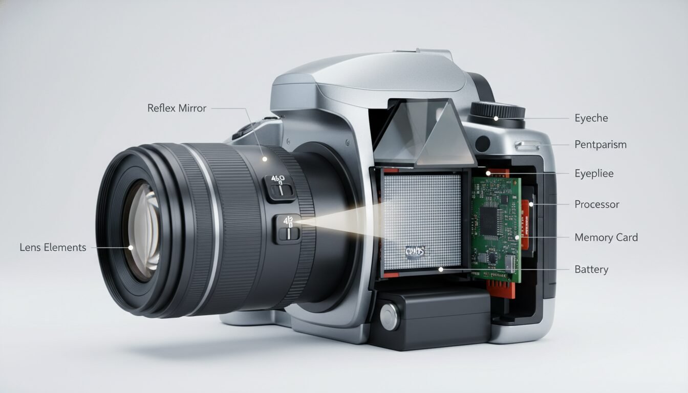 How a DSLR Camera Works - digital single lens reflex camera definition | Emin Media