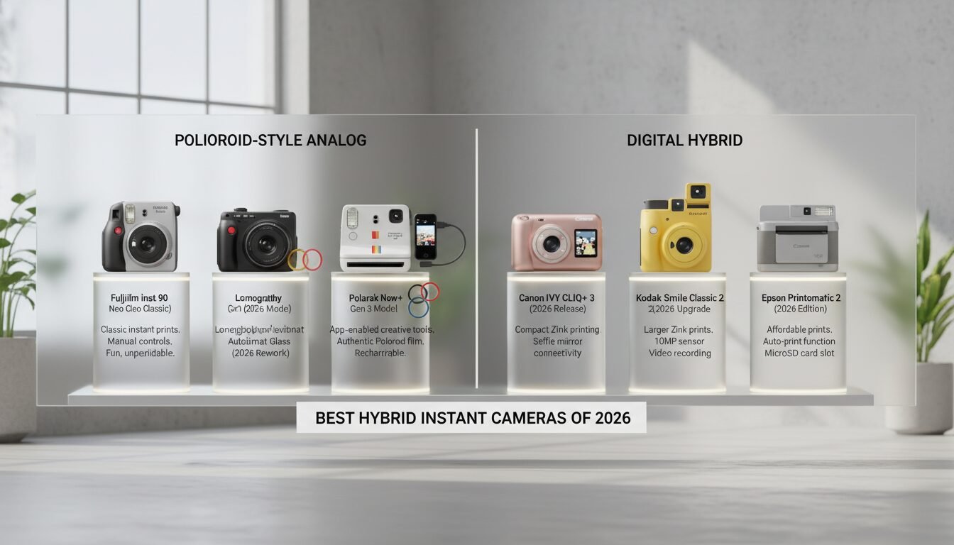 Comparison Table: Best Hybrid Instant Cameras of 2026 - polaroid camera and digital | Emin Media