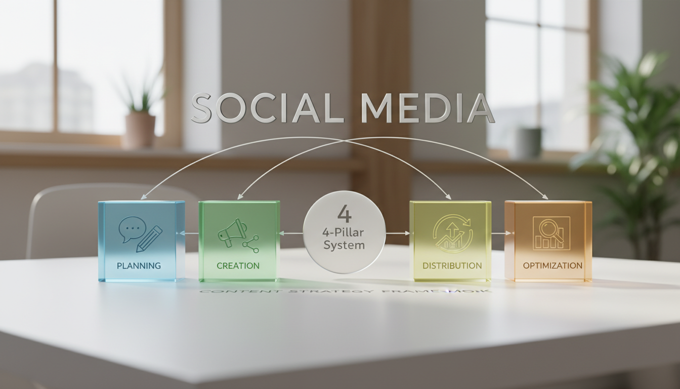 Content Strategy Framework: The 4-Pillar System - social media | Emin Media