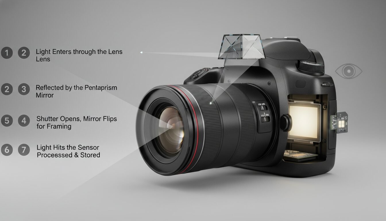 How a DSLR Camera Works (Step-by-Step) - what is a digital slr camera | Emin Media