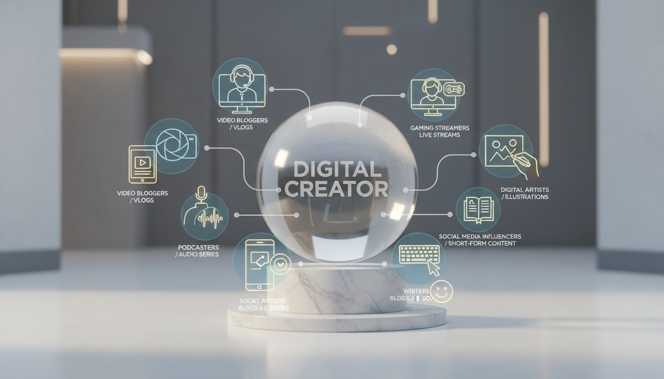 Types of Digital Creators and Content Formats - what is digital creator | Emin Media