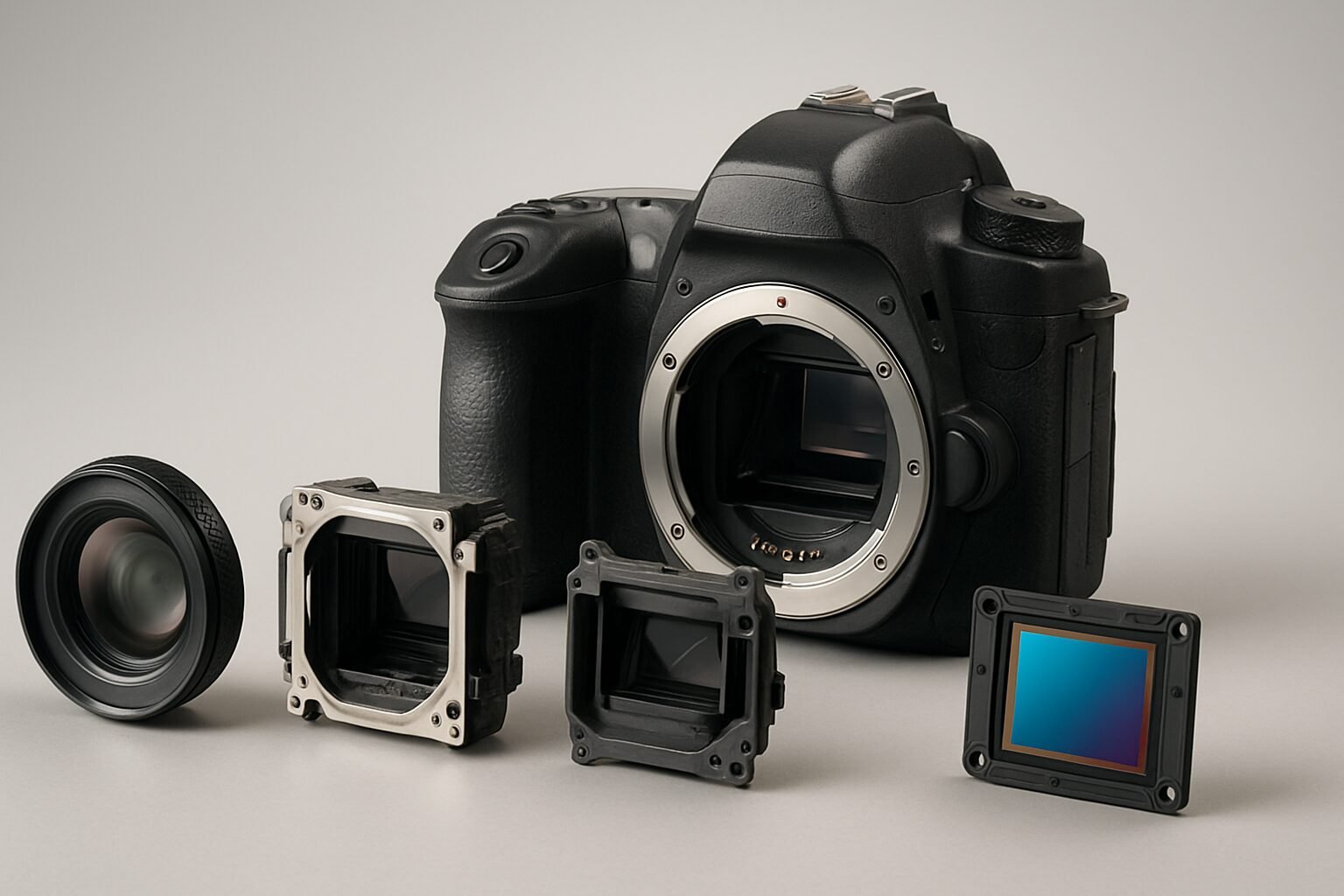 2. Internal Optical Parts of a Digital SLR Camera - parts of a digital slr camera | Emin Media
