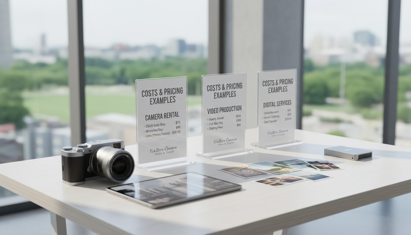Costs and Pricing Examples at Walters Camera Video & Digital - walters camera video & digital | Emin Media
